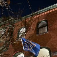 GVSU flag hanging in DC.